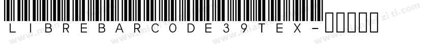 Libre Barcode 39 Tex字体转换